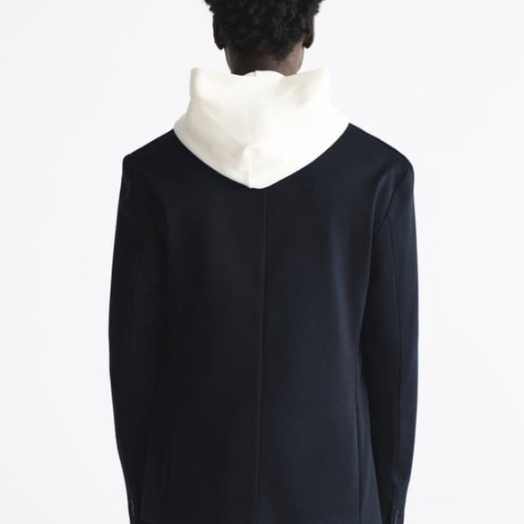 Zara Stretch Blazer (Blue) (NWT) - Picture 5 of 7